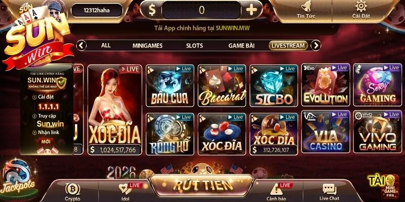 Casino Sunwin là sảnh cược trực tuyến đẳng cấp với tỷ lệ trả thưởng cao