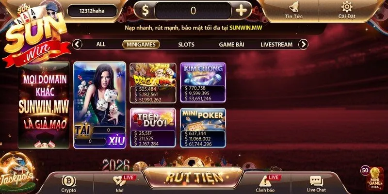 MiniGame Sunwin là sảnh cược giải trí nhanh với tỷ lệ thưởng cực cao