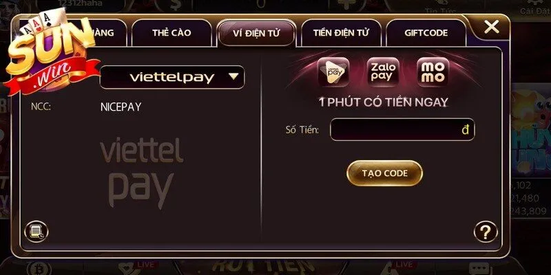 Nạp tiền Sunwin nhanh chóng và an toàn cho game thủ yên tâm giải trí