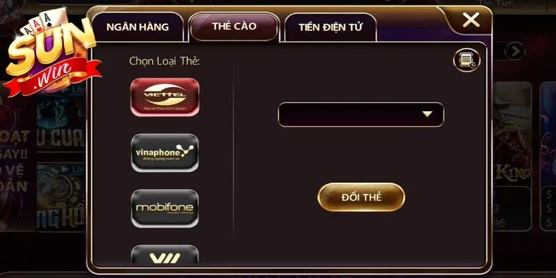 Quy trình rút tiền Sunwin được thiết kế tối giản, nhanh chóng