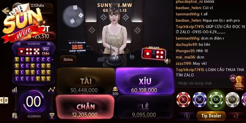 Tài xỉu Sunwin là sảnh game đổi thưởng xanh chín với tỷ lệ ăn cao